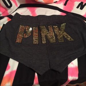 Vspink Sequin Cotton Shorts
